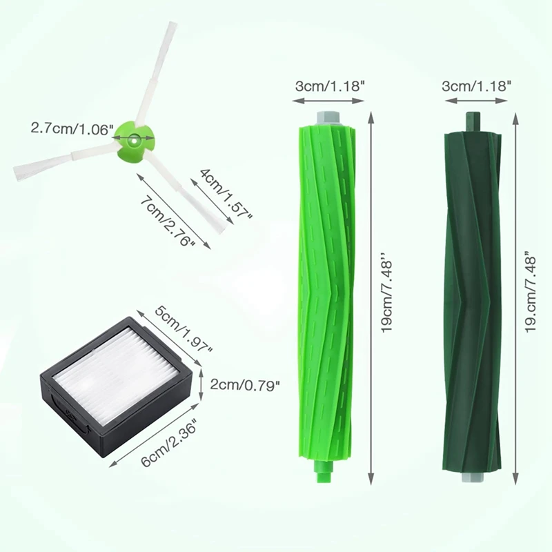 استبدال فلاتر مكنسة كهربائية ، قطع غيار لـ Irobot Roomba I8 ، I7 ، I6 ، I4 ، I3 ، I3 ، Plus ، J7 ، E5 ، E6 ، E7 ، I & E ، J سلسلة ، مرشحات