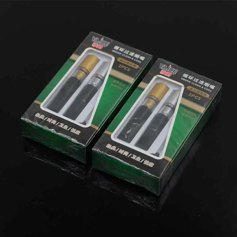 JY106 2PCS/Set Portable Recyclable Mouthpiece for Smoking Personal Smoking filter Tar Filtration Circulation Sigarette Filters