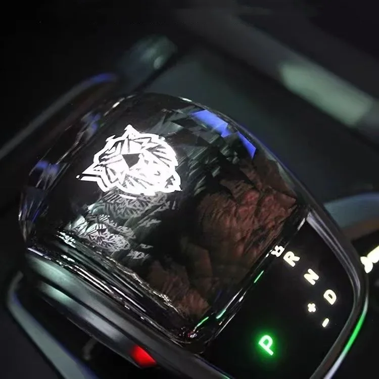 مقبض ناقل الحركة لشيري تيجو 8 برو 202 2023 أريزو 5 plus 8 أومودا LED كريستال ملحقات السيارة رافعة تحول مقبض رئيس قضيب التروس