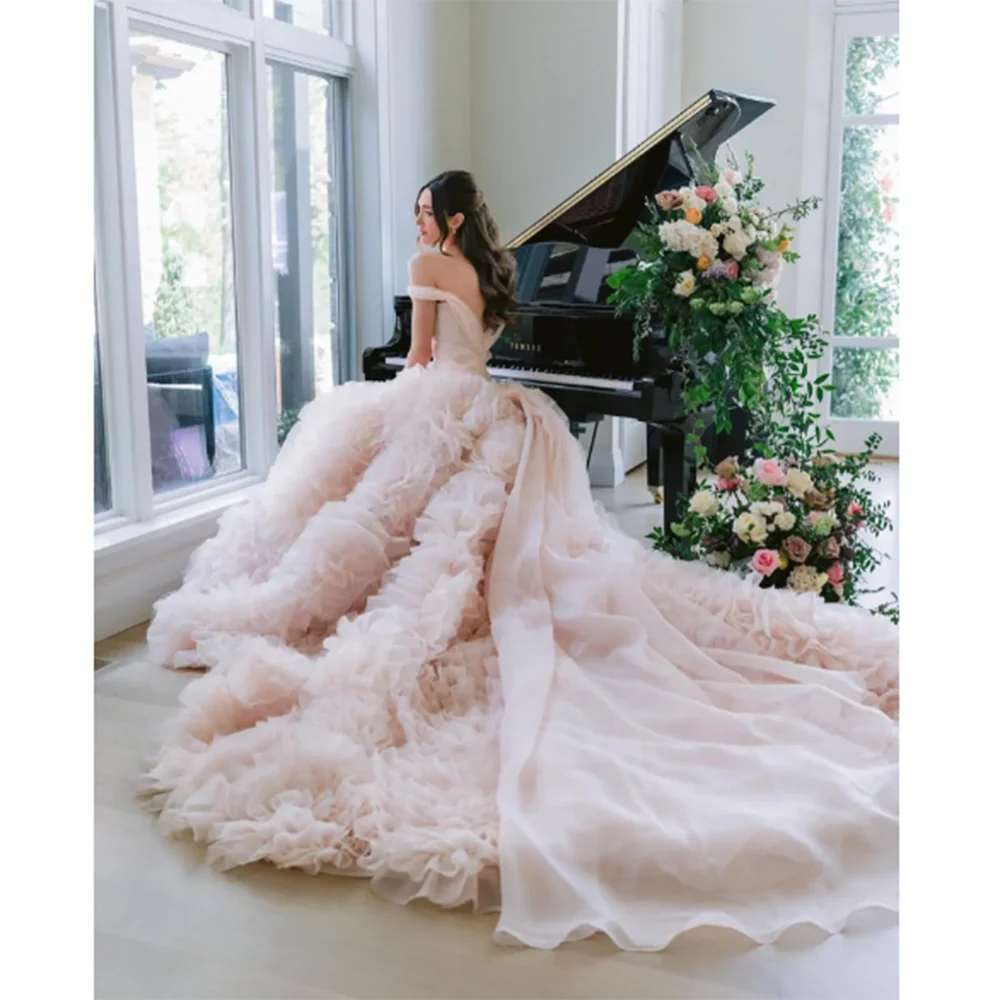 Sweet Pink Formal Wedding Party Dresses Sweetheart Spaghetti Strap Floor Length A-Line Smart Fashion Chic Women Prom Gowns