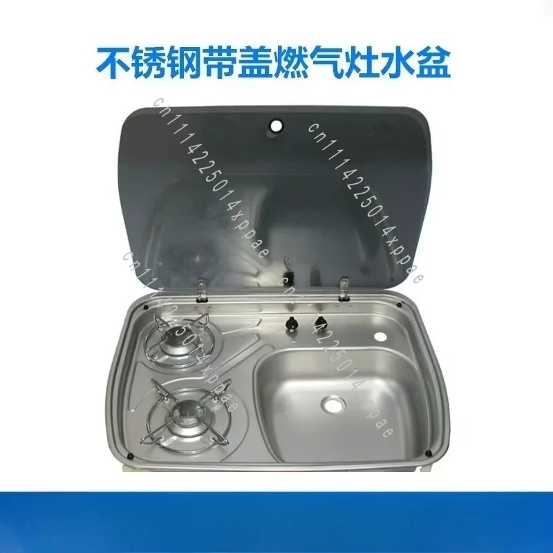 Stainless Steel RV Gas Stove Sink Combo