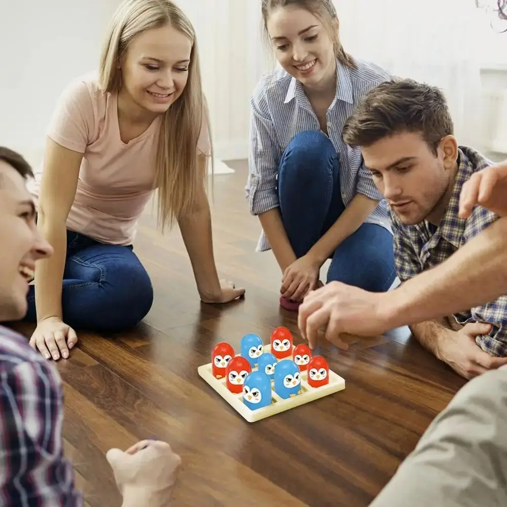 

Настольная игра «Крестики-нолики» для 2 игроков, интерактивная игра для родителей и детей, «Большой съедает маленького», развивающая доска Монтессори, шахматная доска XO