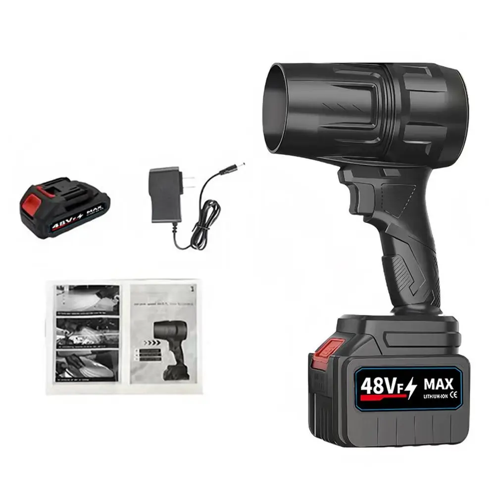 

Durable 21V Handheld Air Blower High Power Stepless Speed Air Gun Leaf Blower Strong Blowing Turbo Fan Outdoor