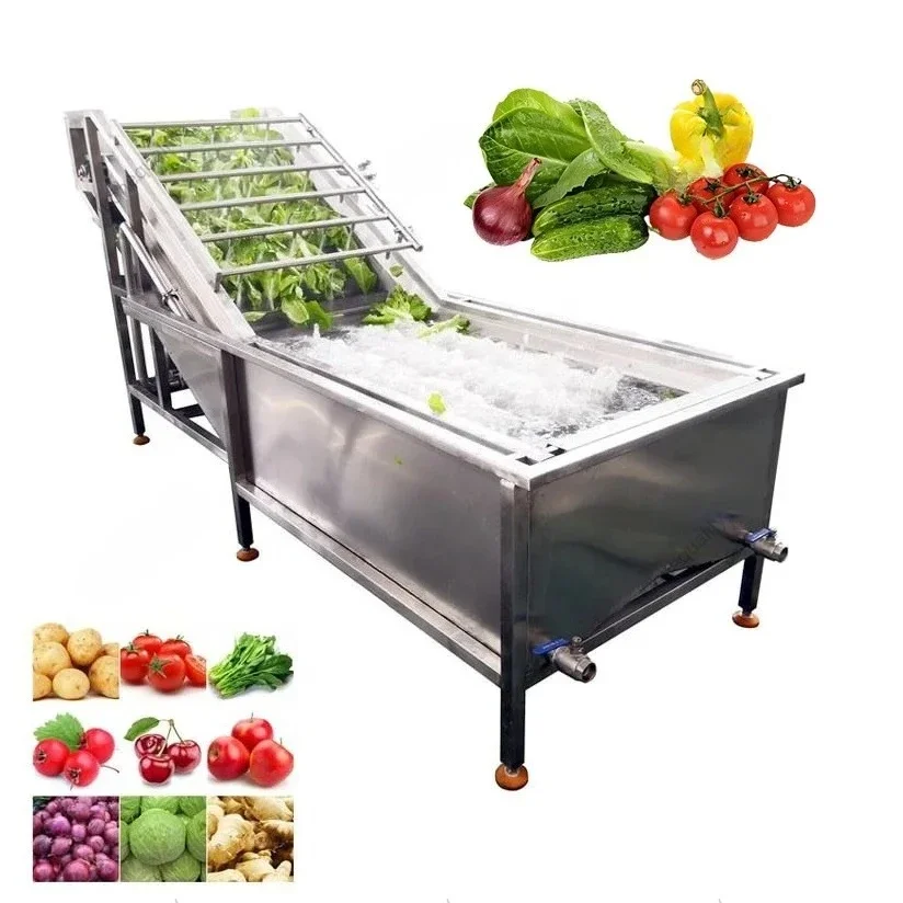 QUATE Fruit Washing And Grading Machine Vegetables And Fruit Processing Line Vegeteables Cutting Cleaning Washing Line