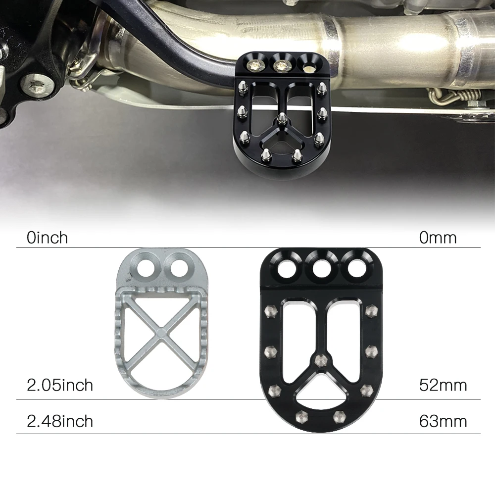 Motorcycle Rear Foot Brake Lever Peg Pad Extension For KTM 790 ADVENTURE 790 Adventure R/S 890 Adventure R S 2018-2024