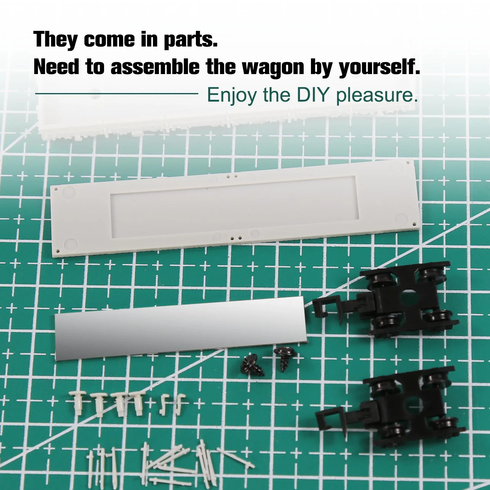 

Evemodel N Scale 1:160 Model Wagon Unassembled Unpainted for Model Railway