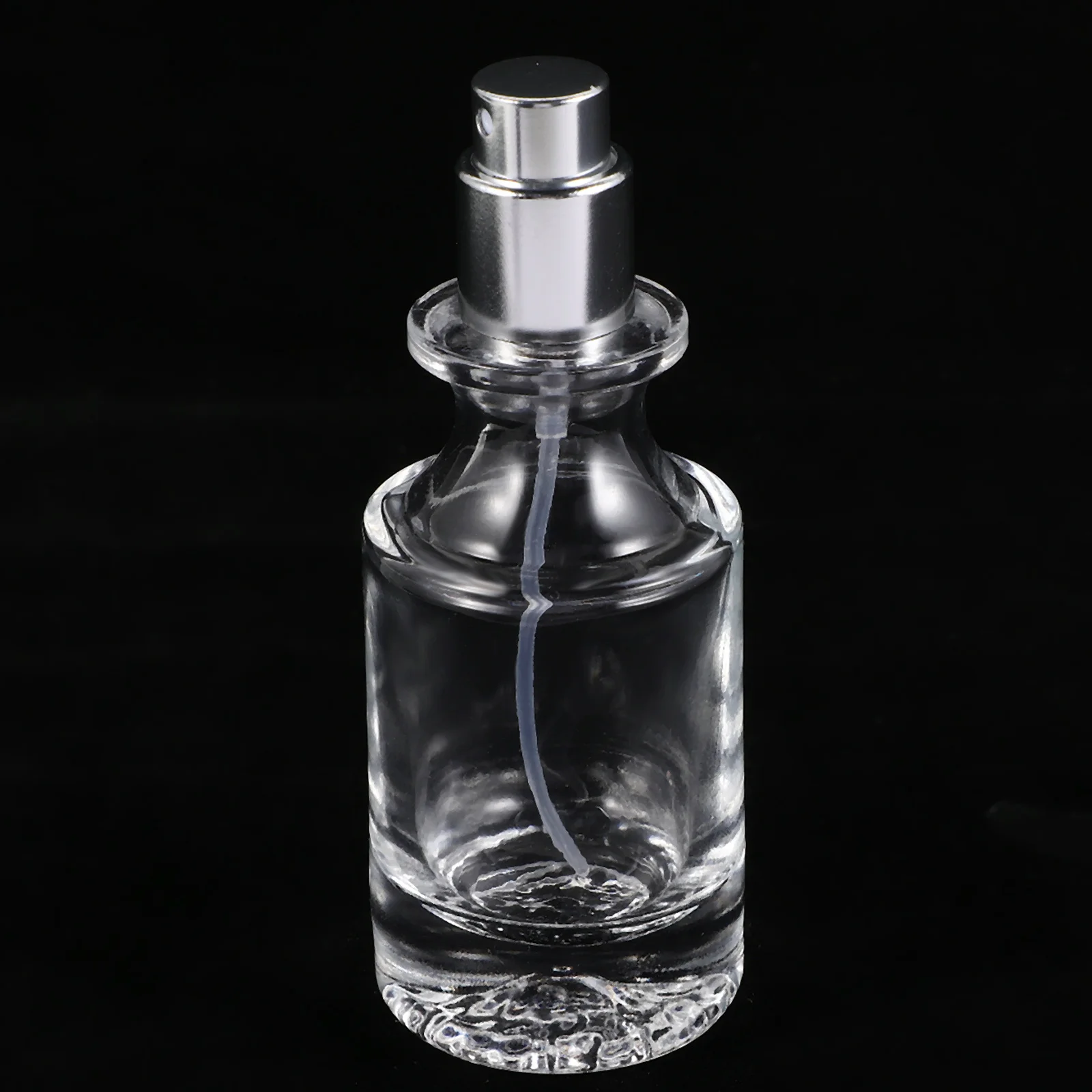 

30ml Glass Refillable Perfume Bottle Walnut Wood Cap Fine Mist Atomizer Clear Travel Spray Bottle Skincare Fragrance