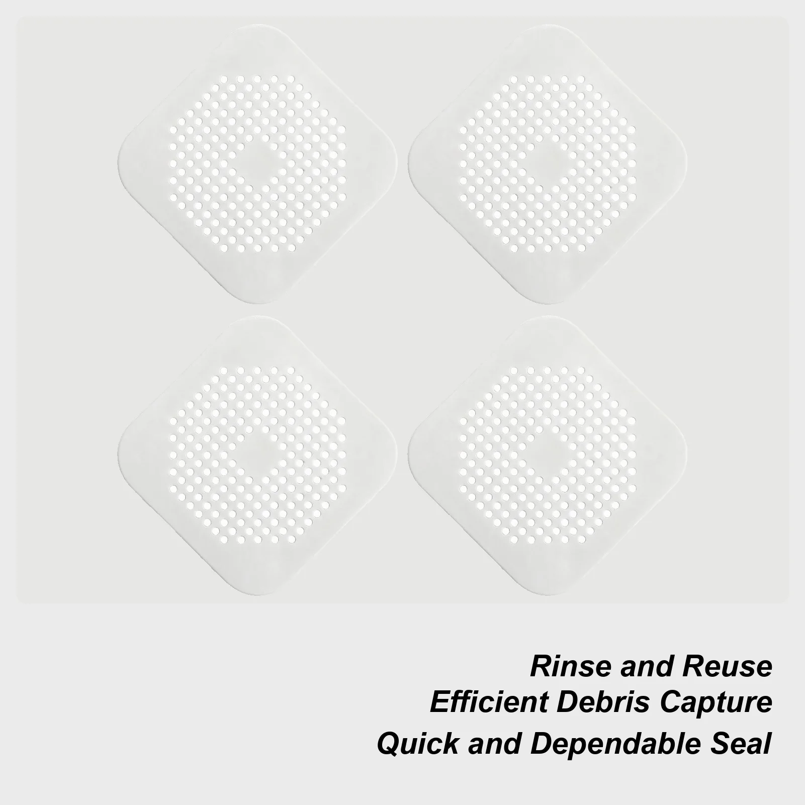 

Экран для волос для слива душа, 4 шт., сетка против засорения, 5,7-дюймовая сливная сетка для пола в ванной комнате, дома на колесах, стирки квартиры, ванны