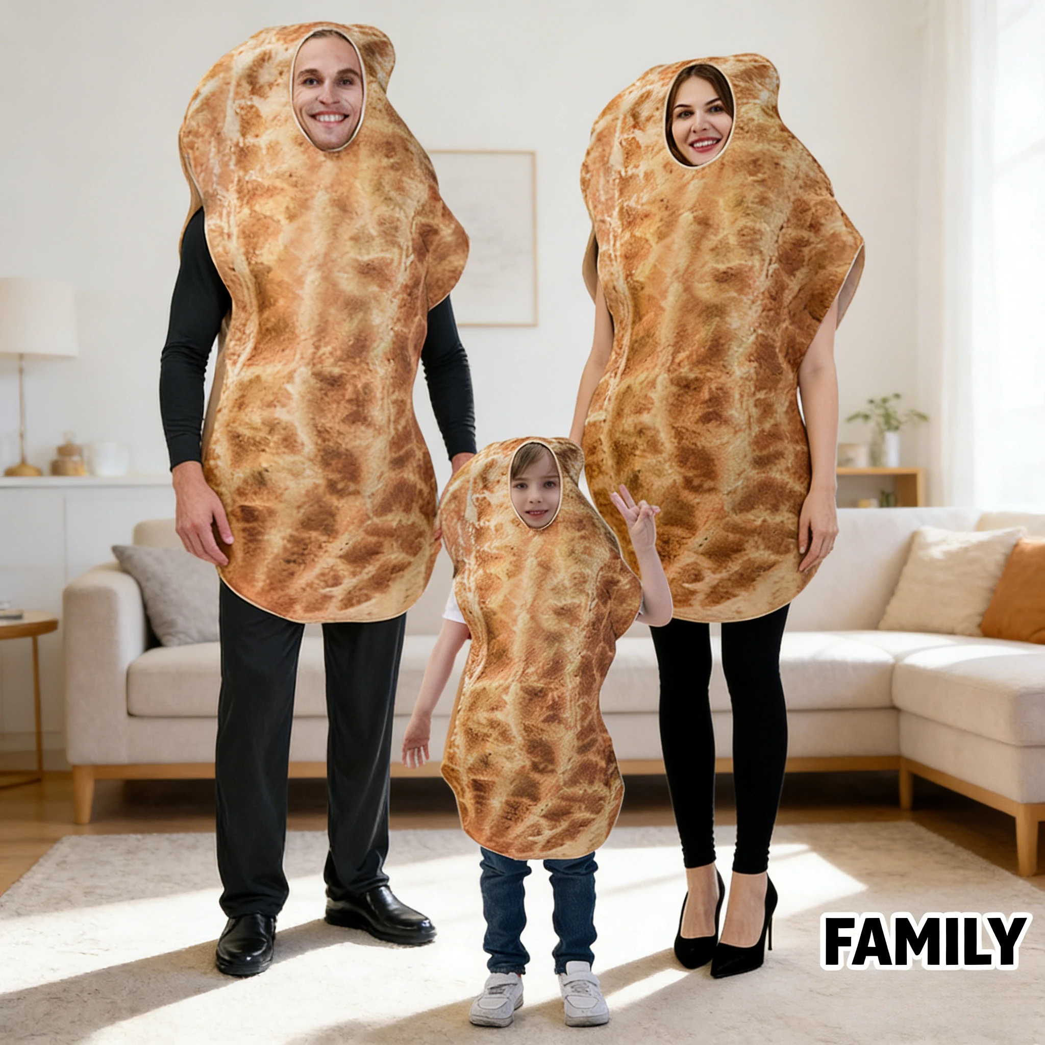 

Детский забавный костюм арахиса, необычный костюм для косплея в виде еды, наряд для вечеринок, сценических выступлений, ролевых игр и маскарадов