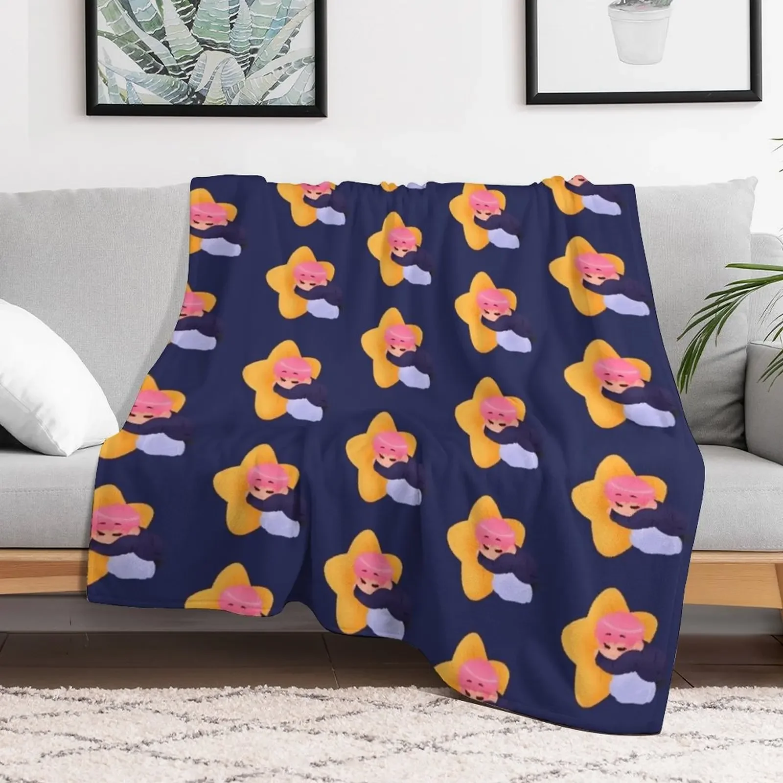 Sleepy Star Hwa Throw Blanket Stylish Decor Blanket Gift for Friends Roommate