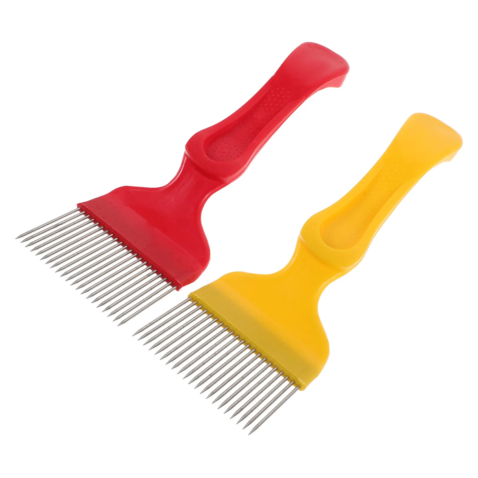 2Pcs Bee Keeping Uncapping Fork Stainless Steel Honey Extractor Tool Needle Honeycomb Scratching Manual Beekeeping