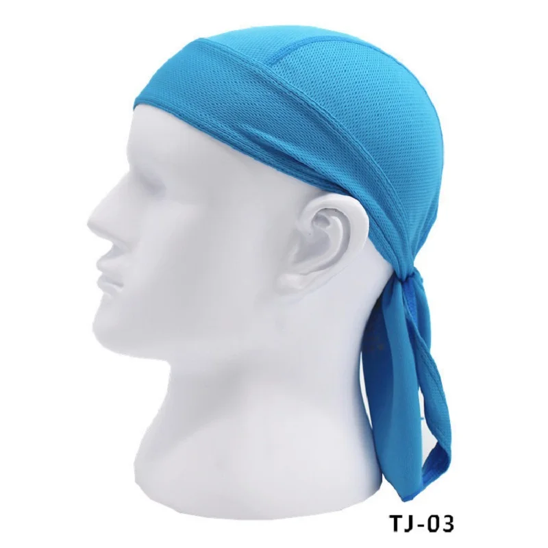 Quick Dry Pure Cycling Durag Head Scarf Summer Men Running Riding Bandana Headscarf Ciclismo Pirate Cap Headband