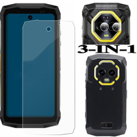 3 in 1 Case + Camera Tempered Glass On For Ulefone Armor Mini 20T Pro Screen Protector Glass For Ulefone Armor Mini 20 Pro Glass