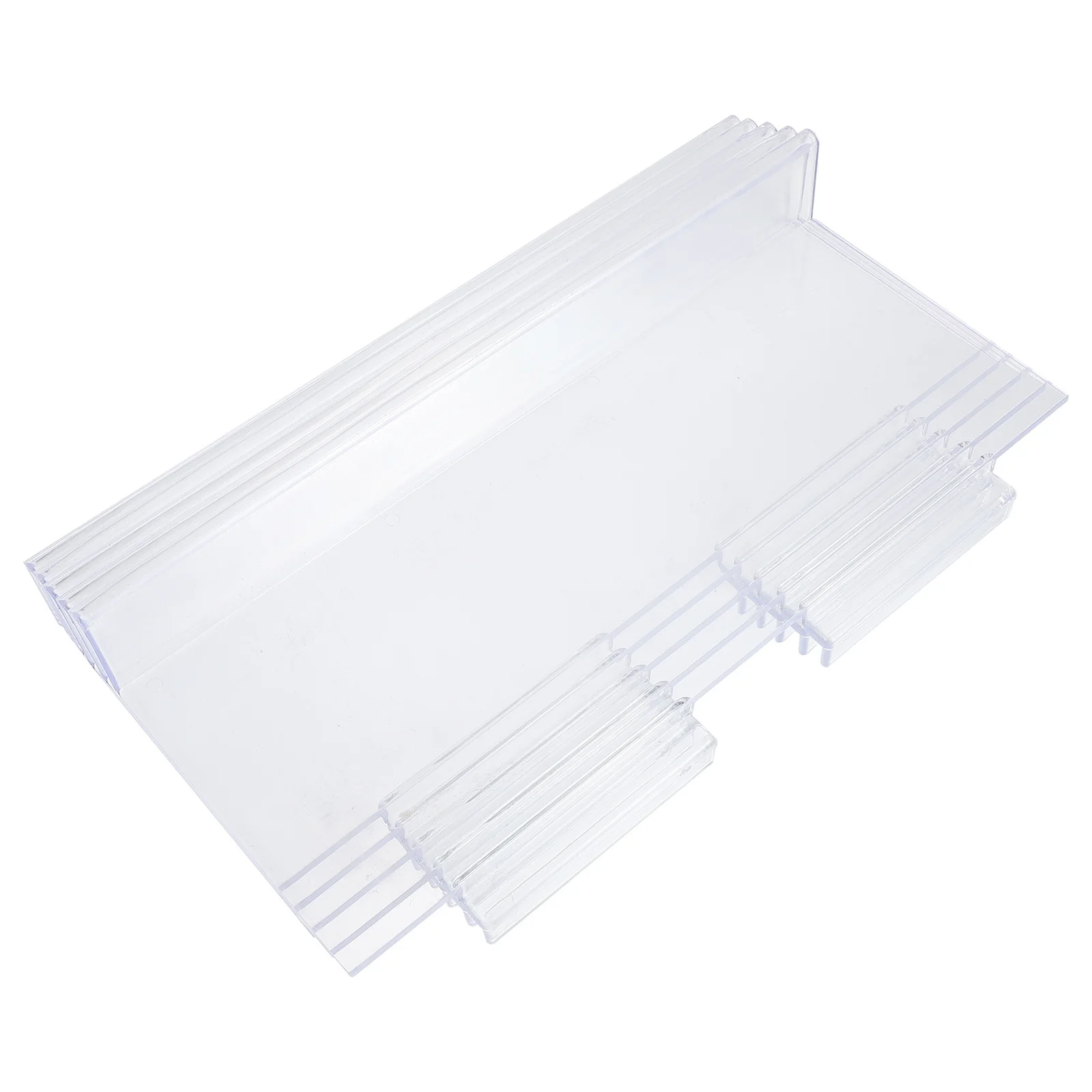 

5pcs Clear Rack For Retail Shop Shopping Center, Plastic Shoe Display Stand Holder, Transparent Shoe Display Shelf For Sports