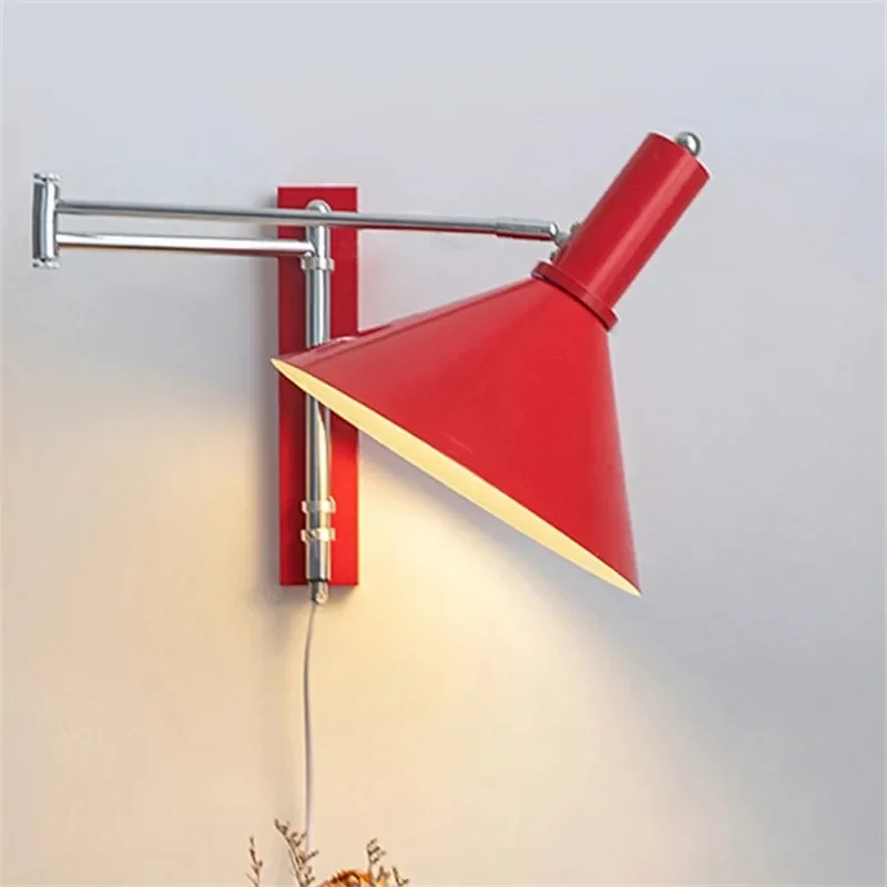 

Modern Bauhaus Rotatable Wall Lamp Foldable Industrial Reading Light Bedroom Living Room Bedside Office Decoration Wall Sconces
