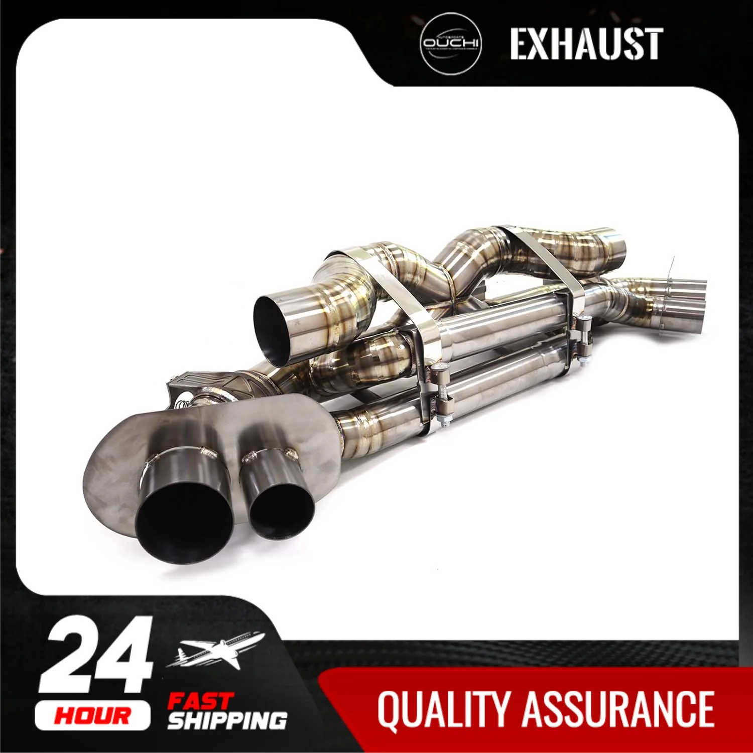 Fast shipping in 24 hours catback for Porsche 911 992 2018+ Carrera TURBO OUCHI titanium alloy exhaust system Original valve