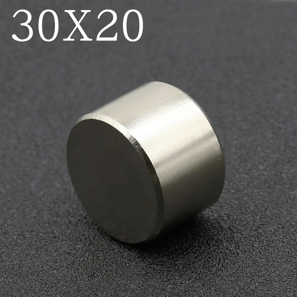 

1/2/5 Pcs 30x20 Neodymium Magnet 30mm x 20mm N35 NdFeB Round Super Powerful Strong Permanent Magnetic imanes Disc 30x20