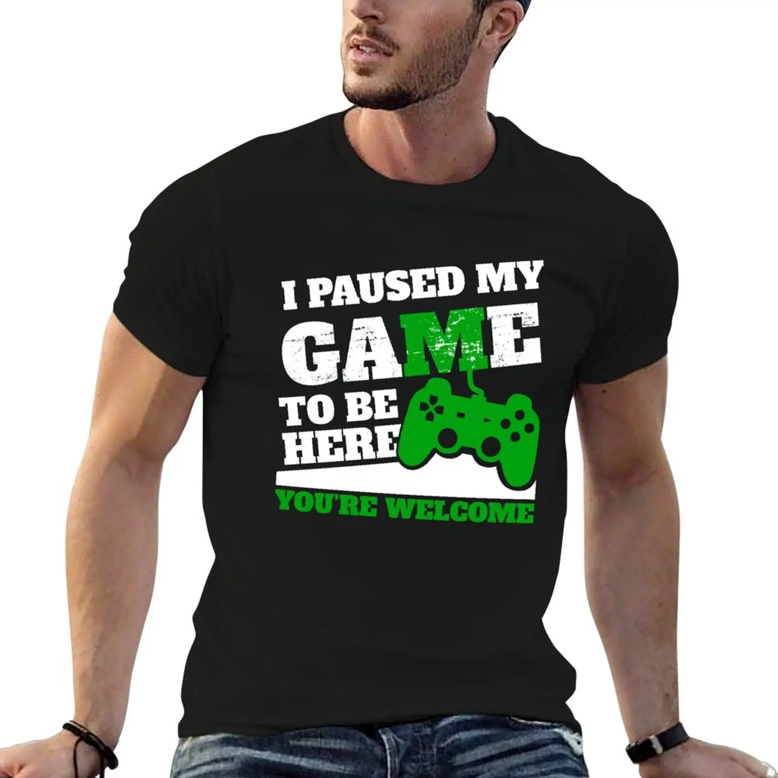 

I Paused My Game To Be Here You're Welcome T-Shirt Aesthetic clothing luxury t-shirt Louboutins Funny t-shirt t shirt for men