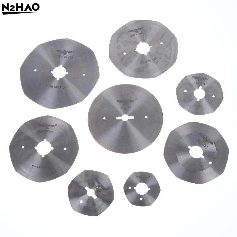 1 PCS Steel Silver Round Knife Octagonal Knife Golden Eagle 1/4 50 65 70 90 100 110 125 Fabric Cutting Machine Parts