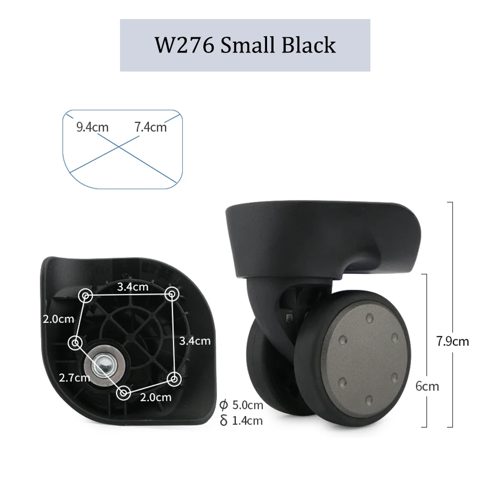 Trolley Repair Wheel Accessories Replacement Universal Wheels Suitcase Luggage Rollers Rubber Antiwear Casters Maintenance Parts