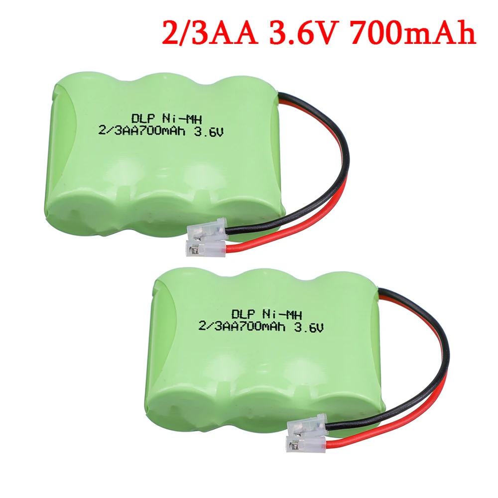 Mini Universal Connectors NIMH 3.6V 700mAh 2/3AA Table Desk Cordless Phone Rechargeable Battery Pack