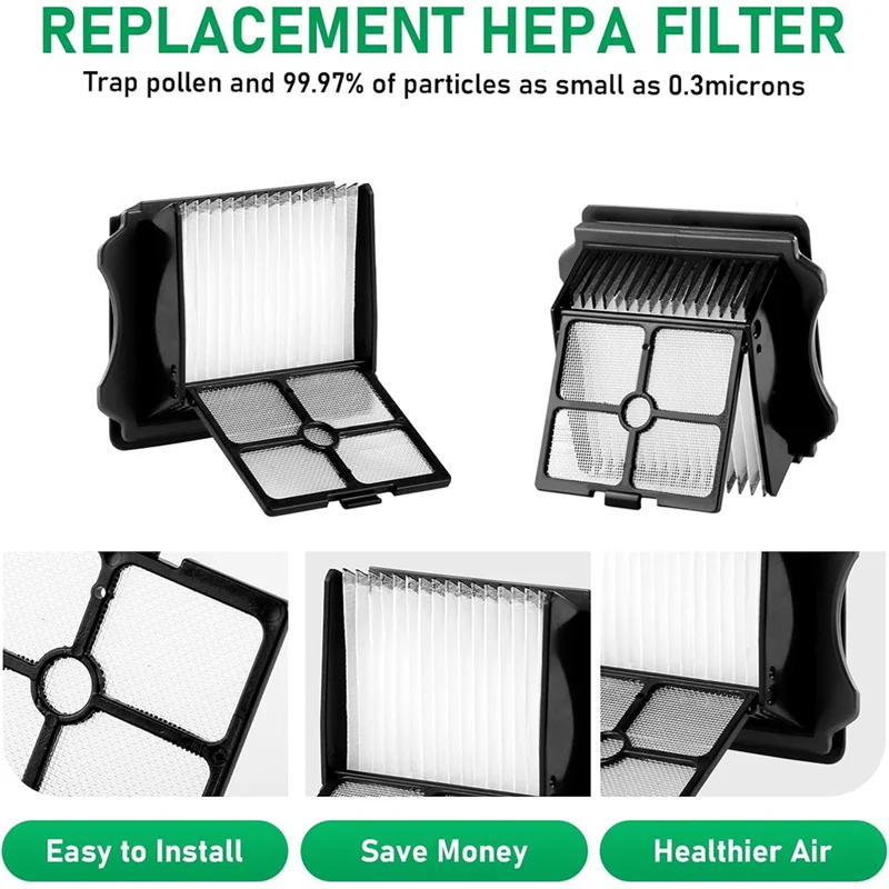 بكرات فرشاة بديلة من ABZA ومجموعات فلتر HEPA لأجزاء المكنسة الكهربائية الرطبة والجافة اللاسلكية Tineco Ifloor 3 والأرضية One S3