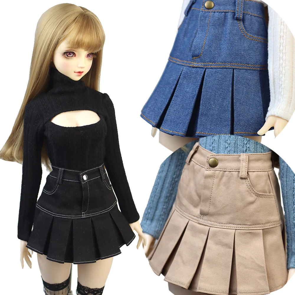 1/4 1/3 BJD doll dress mini skirt denim skirt 43-60CM SD DD toy ball joint doll accessories