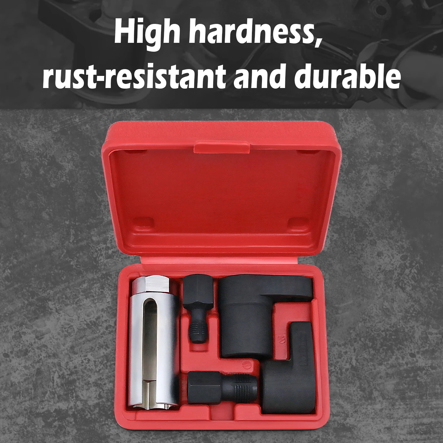 5pcs/set Oxygen Sensor Wrench Kit for Automotive O2 Socket Removal Install Offset Vacuum Sensor Socket Thread Chaser Hand Tool