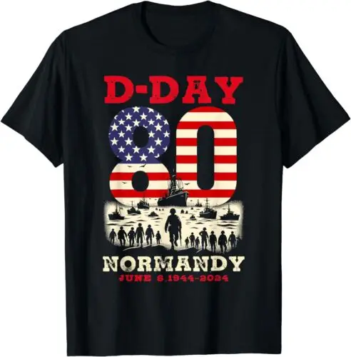 D-Day 80th anniversary Normandy Beach Landing 1944 Unisex T-Shirt