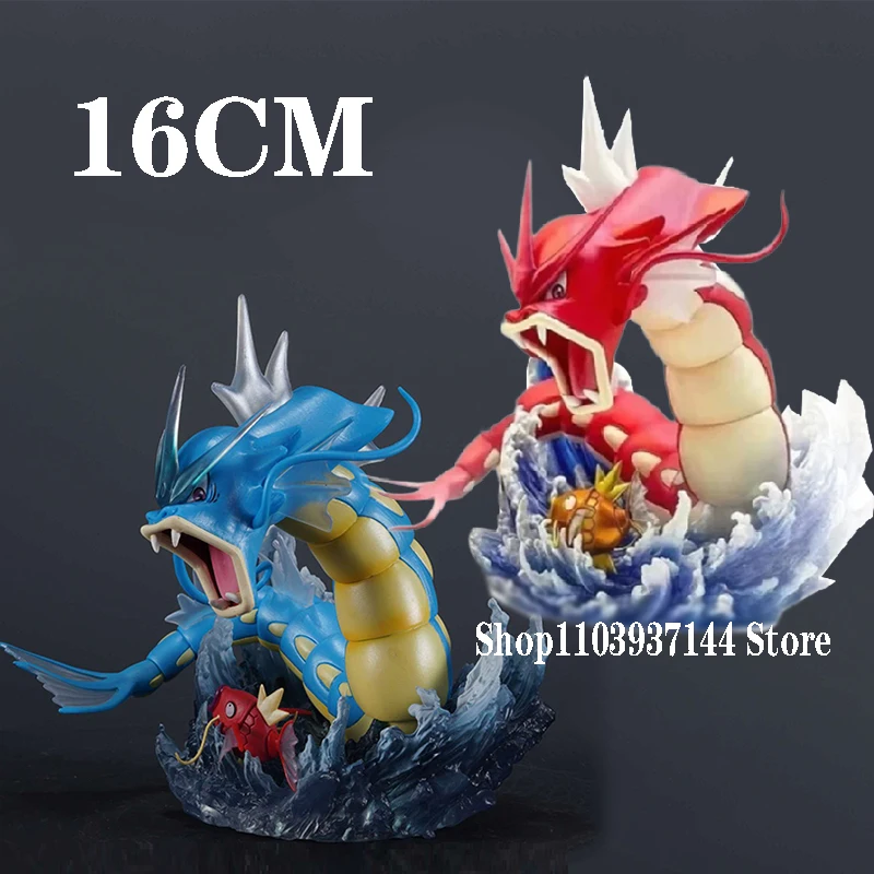 

16cm Anime Digimon Gyarados Figure Action Magikarp Figurine Pallet Town Figures GK Model PVC Collection Toys Decor Ornament Gift