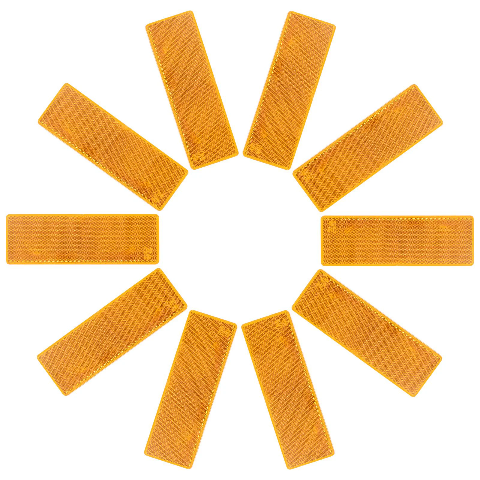 25 Pcs Truck Reflector Car Sticker Waterproof Tapes Reflective Stickers Trailer Warning Plastic Pickup