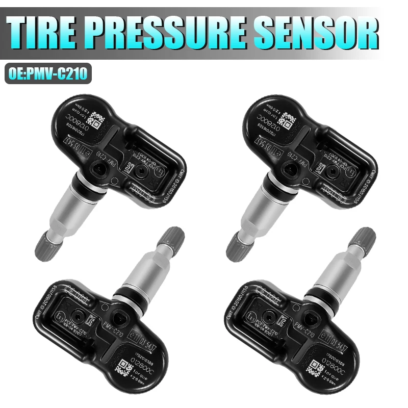 4PCS Reifendrucküberwachungssensor TPMS PMV-C210 für Toyota Auris Corolla Rav4 GR 86 Peugeot 108 kompatibel mit 4260702031