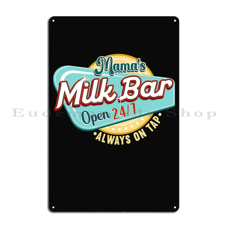 Mama S Boobery Milkshake Breast Milk Bar I Breastfeeding Metal Sign Create Custom Cave Cinema Rusty Tin Sign Poster