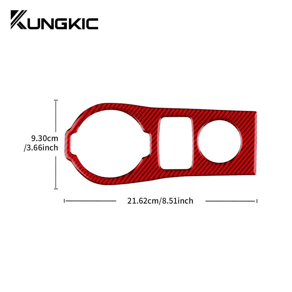 For Mercedes Benz Smart Fortwo 453 Forfour 2016 2017 2018 2019 Real Soft Carbon Fiber Car USB Charging Panel Cover Trim Sticker view 2