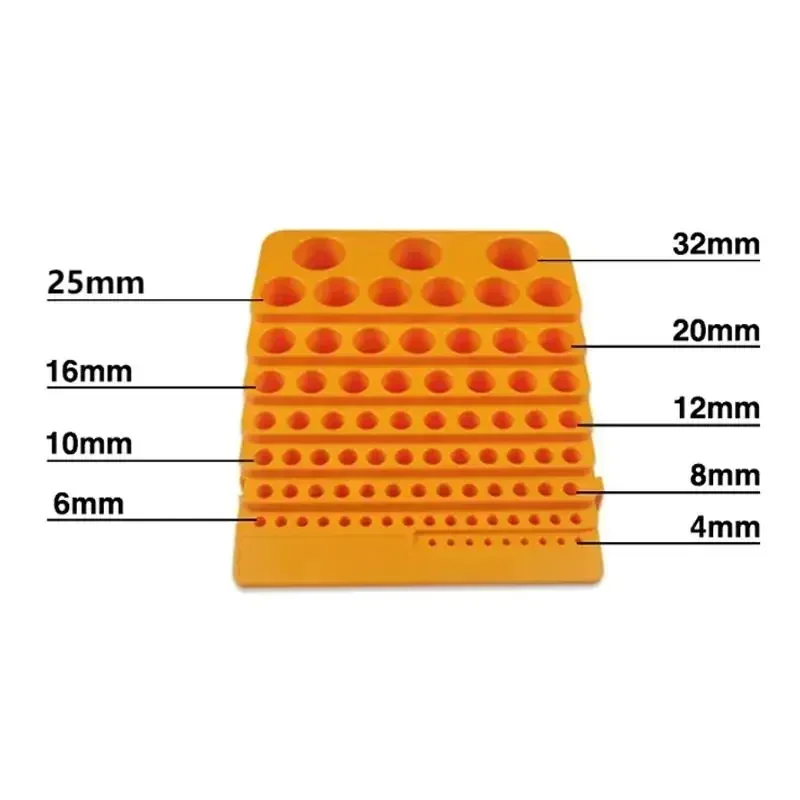 Organizer Holes 84 Tool Tool Bit Accessories Milling Cutter Box CNC Boxes Multifunctional Plastic Case Storage Drill Cutter