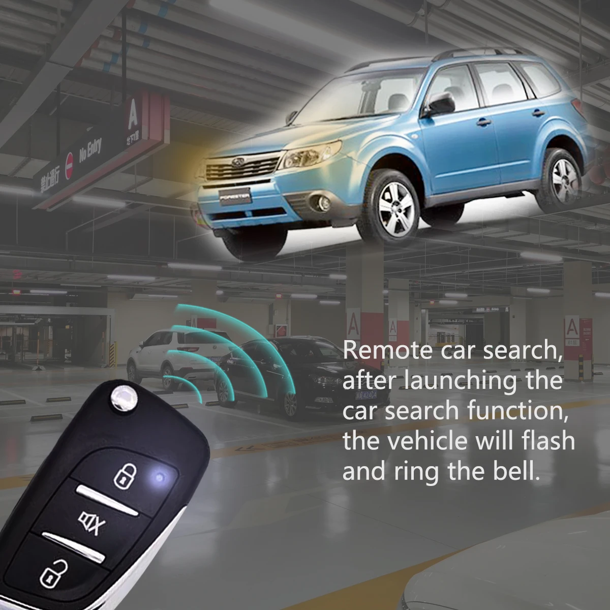 Picture 6: 1-Way CAR SECURITY ALARM System Car Alarms Remote lock/unlock, Remote trunk open/release