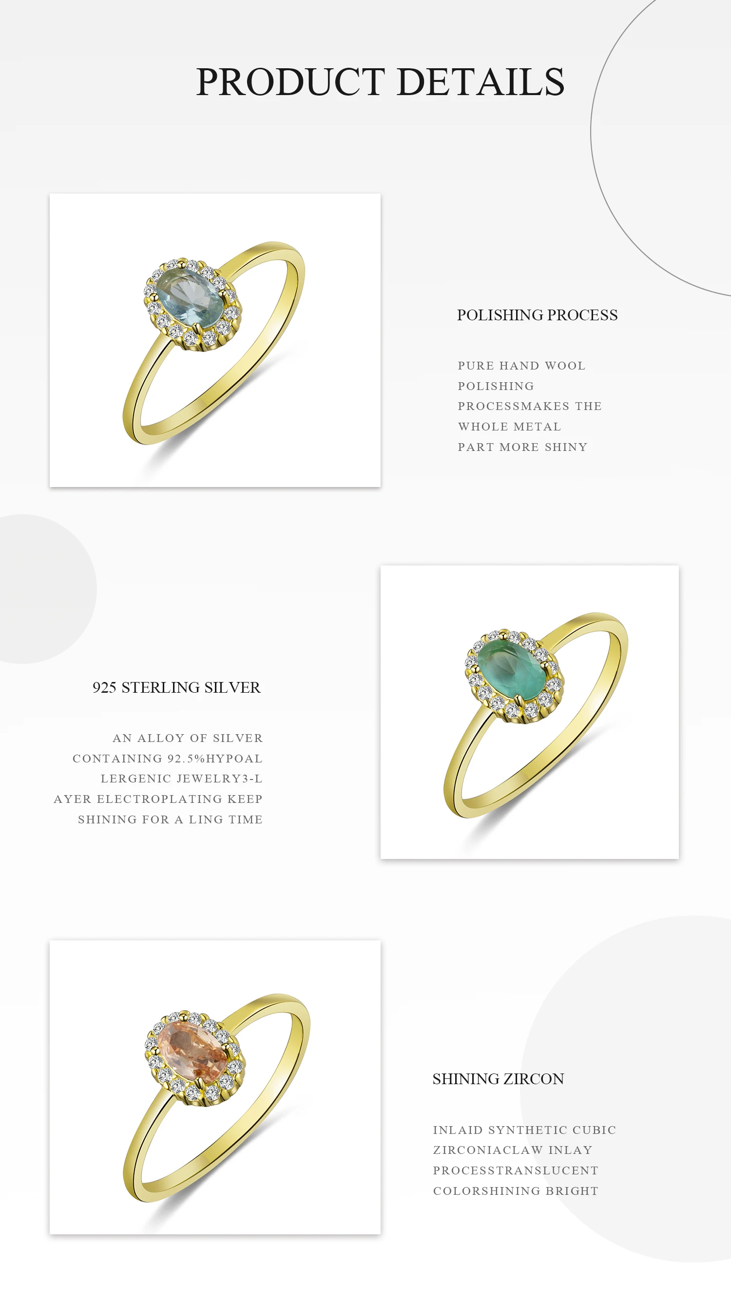 ANDYWEN 100% 925 Sterling Silver Gold Anillo Roseton Aguamarina Blue Champagne Zircon Women Luxury Fine Jewelry Crystal Jewels