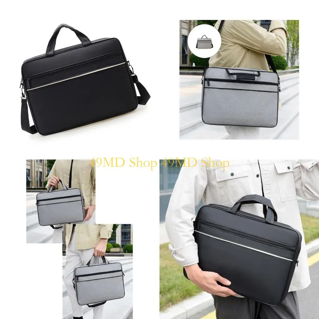49MD Spacious 15 Inch Computer Messengers Bag Oxfords Fabric With Ergonomic Adjustable Strap For Comfortable Carrying During