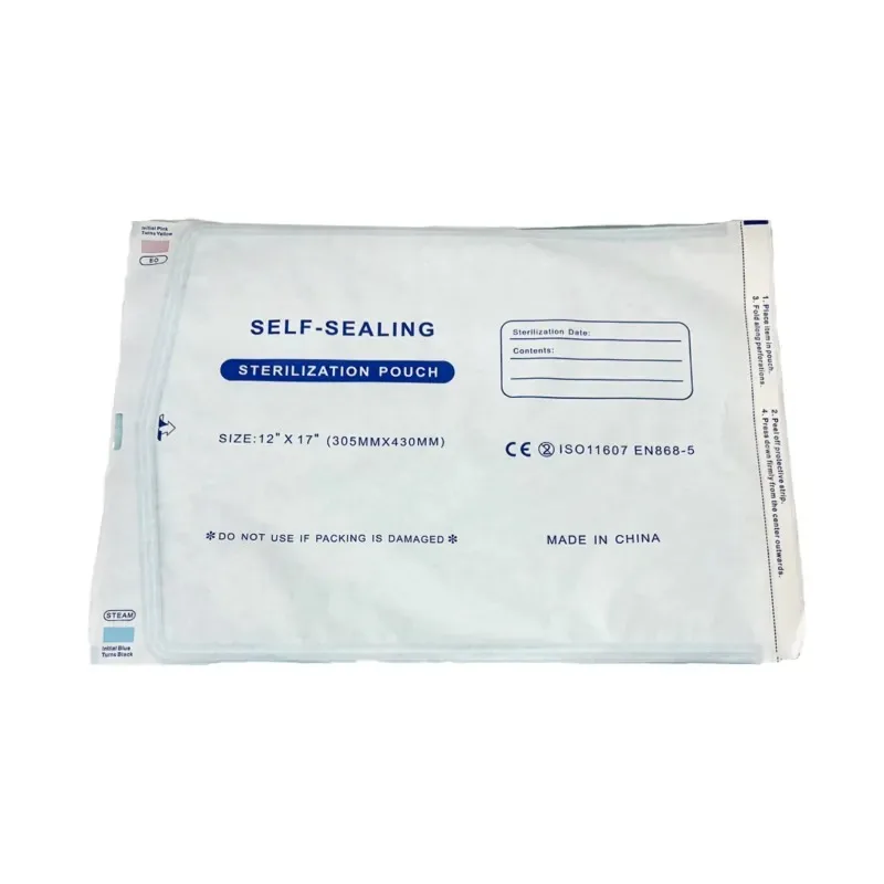 For Instruments Self Sealing Paper Plastic High Temperature Autoclave Blue Steam Ethylene Oxide ETO Sterilization