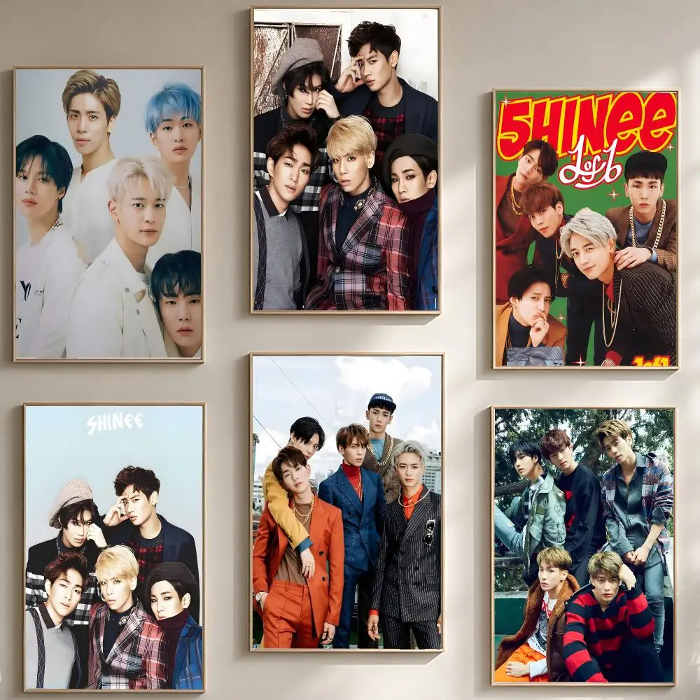 K-Pop Boyband S-SHINee Poster Stylish Home Interior Art & Beautiful Room Decoration