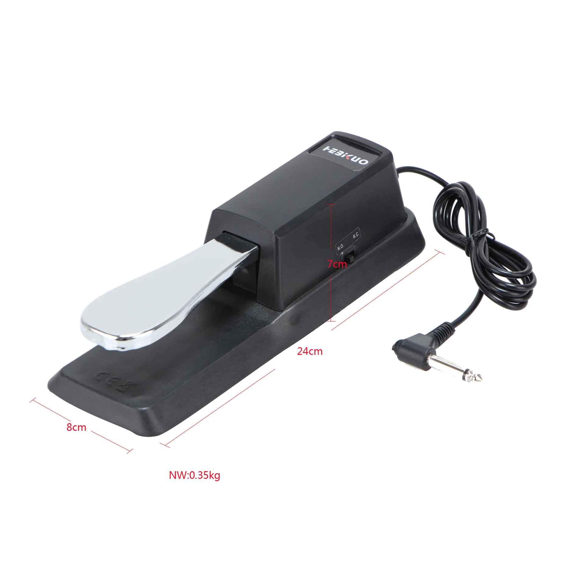 Electronic Organ Piano Sustain Pedal Synthesizer MIDI Keyboard Auxiliary Positive and Negative Series Transfer Switch TB100