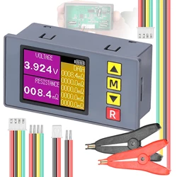 TS457 Tester rezystancji wewnętrznej napięcia akumulatora DC 5V zasilany AC 4-przewodowy metoda profesjonalny miernik rezystancji wewnętrznej napięcia