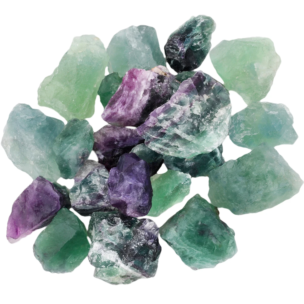 

0.5 lb Bulk Natural Raw Fluorite Rough Crystal Stones For Aromatherapy Session,Reiki Healing Gemstone Specimen For Home Decor