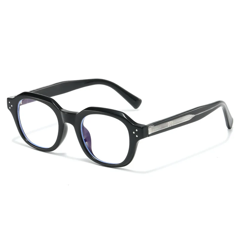 Irregular round frame anti-blue light glasses - Korean version, fashionable decorative glasses for both men and women