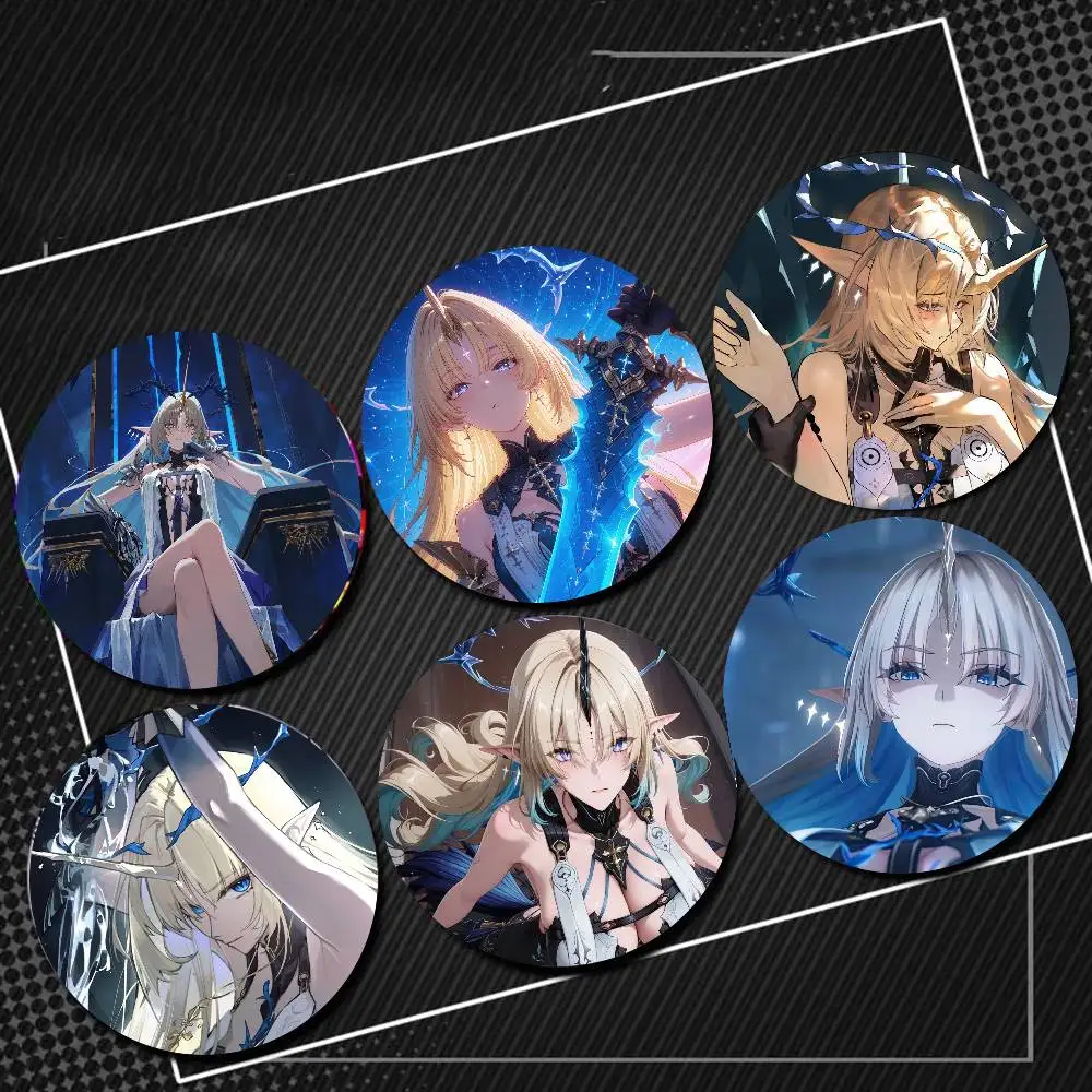 Fleurdelys Anime Game W-Wuthering Waves Pins Brooch Cartoon Badge For Friend Backpack Clothes Collect Accessories Jewelry Gift