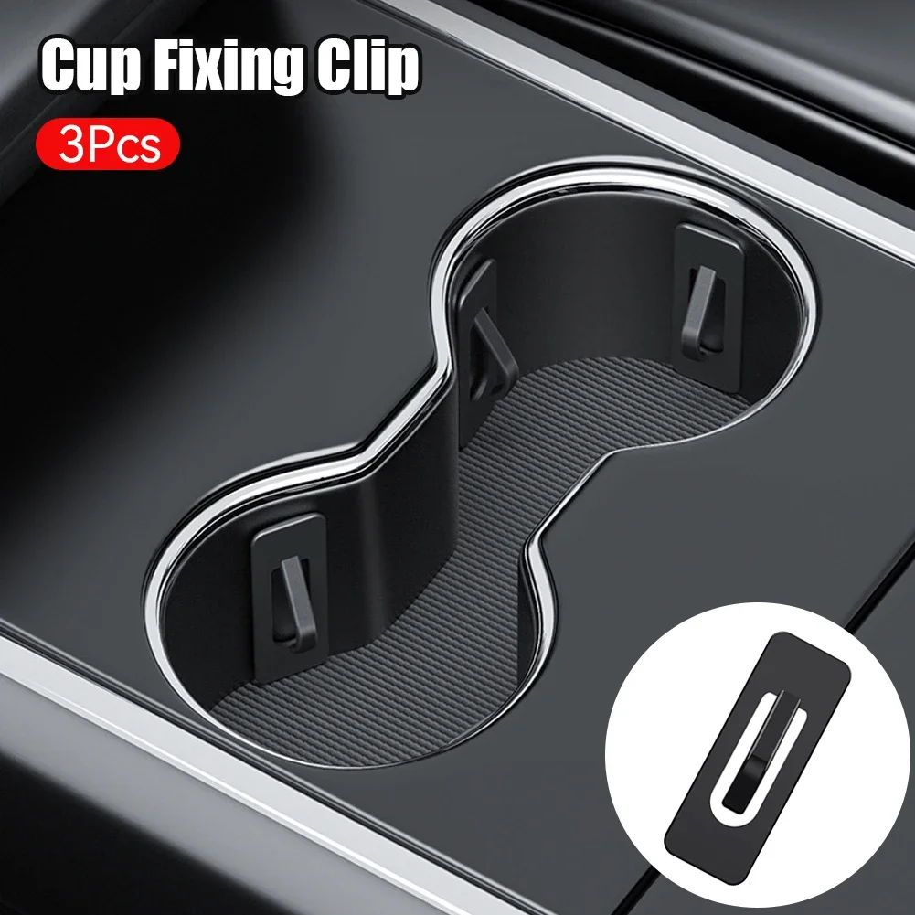 Universal 3Pcs Car on-Board Water Cup Holder Insert Cup Stabilizer FOR BMW KIA AUDI RAV4 Auto Water Cup Slot Slip Limiter