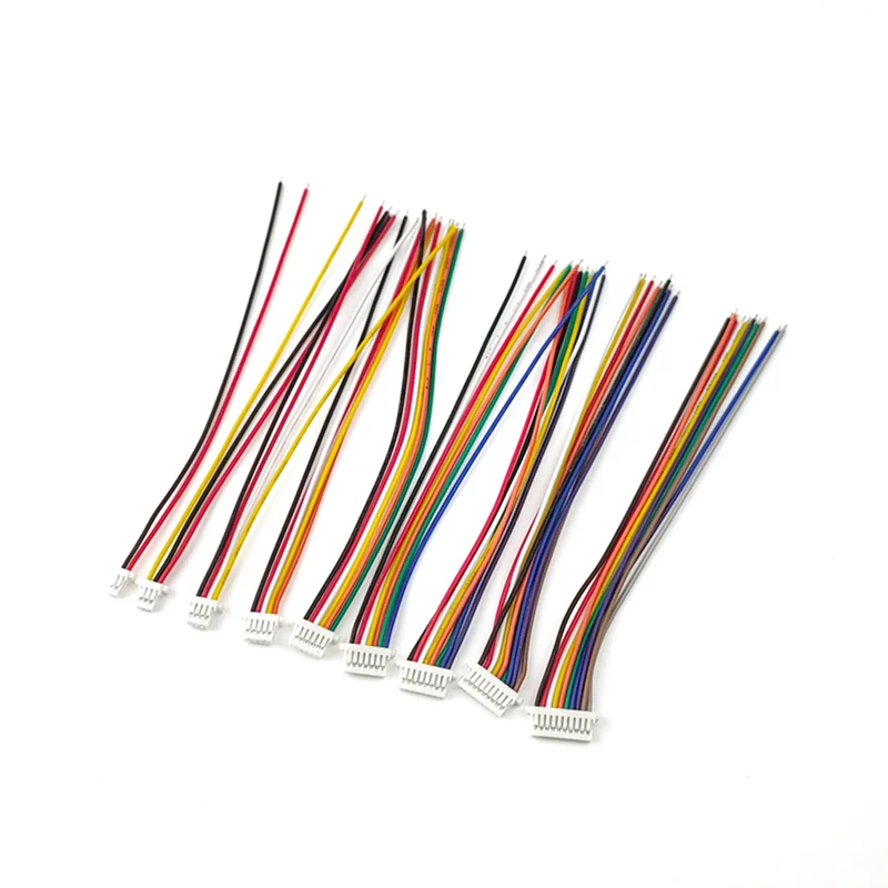 10Pcs SH 1.0 JST SH1.0 2/3/4/5/6/7/8 Pin Female Plug Wire Terminal Cable Connector Single Head Electronic Line 28AWG 10/20/30cm