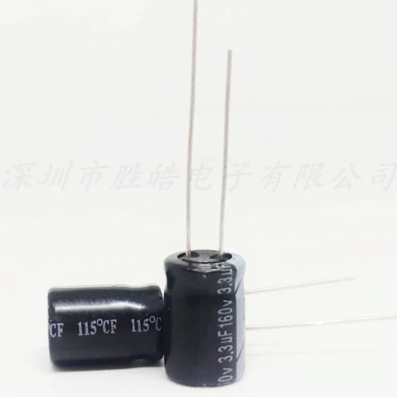 (50PCS)   160v3.3uf    Volume：6x12  High Quality  Aluminum Electrolytic Capacitors