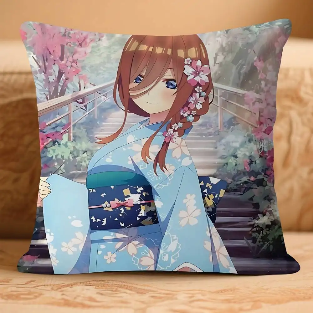 M-Mi-ku أنيمي ناكانوس القيقب تصميم غطاء الوسادة سعيد الخريف الحصاد ديكور عطلة الديكور غطاء وسادة #4
