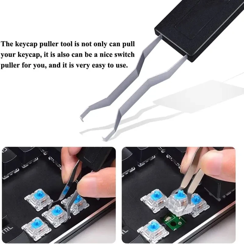 Keycap Puller Stainless Steel Key Removal Tool Keycaps Remover for Mechanical Keyboard Remover Fixing Tools for Various Keyboard